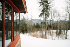 view from guest home featuring mountain scape in background