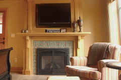 Mountain Top Resort Mountain Aire Guest House Master Bedroom Fireplace