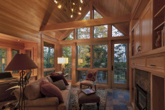 Mountain Top Resort Tree House with Mountain Aire - Living Room Toward View