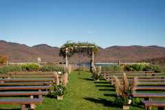 view of wedding knoll in the fall for a wedding.
