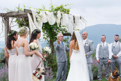 Mountain Top Resort Wedding on the knoll